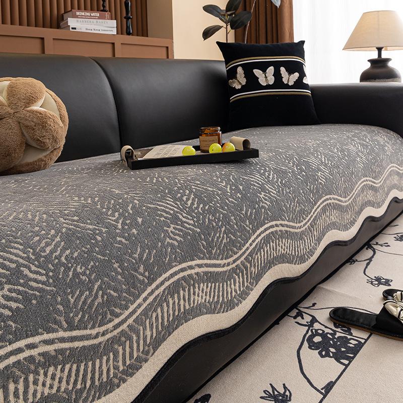 

Chenier Special-Shaped Sofa Cushion, Universal Non-Slip Seat Cushion For All Seasons, Four-Person Straight Row One-Piece Sofa Cover Cover Cover 90*70cm
