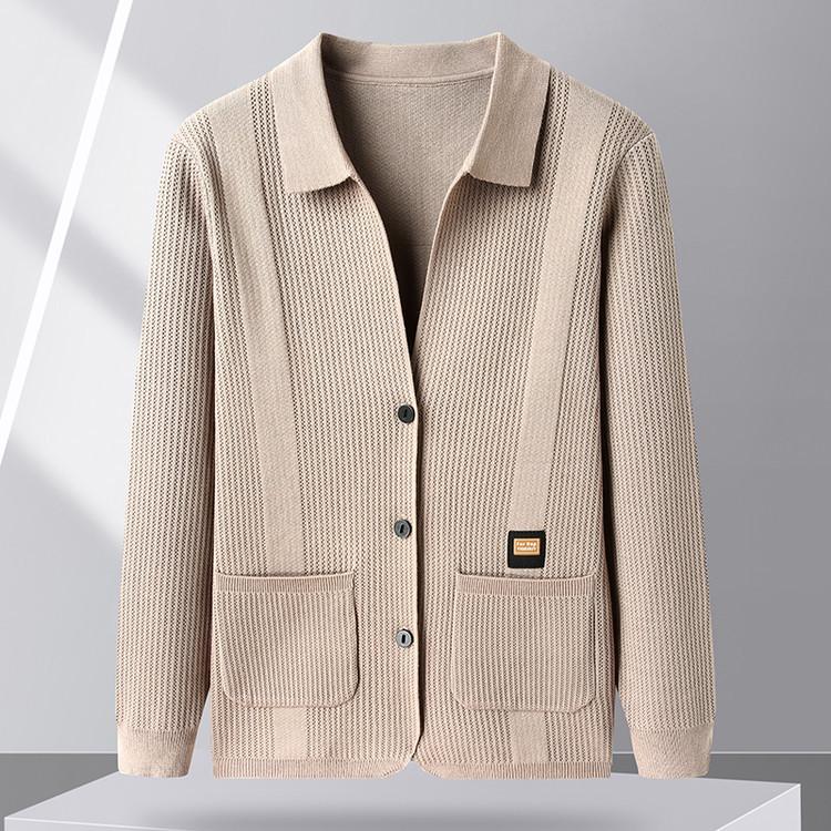 2025 Men's Spring/Autumn Knit Cardigan Sweater - Youth Fashion Jacket