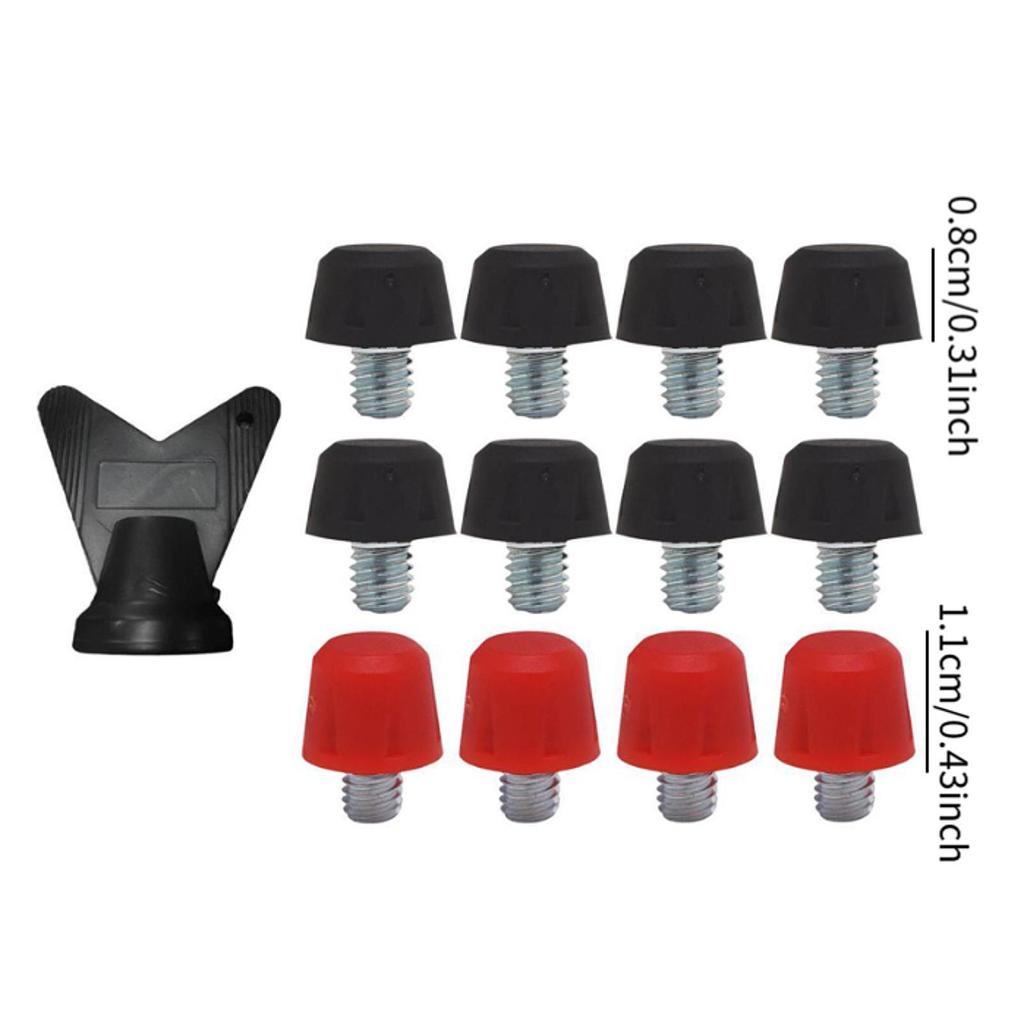 12 Pieces Football Shoe Spikes Football Boot Studs Thread Screw 6mm Dia Firm