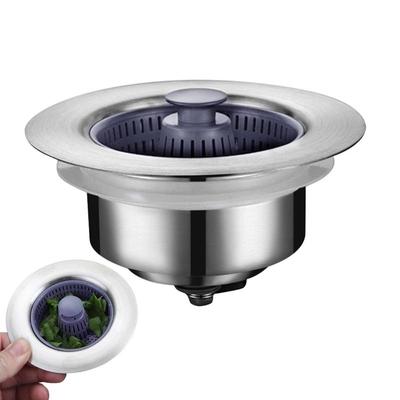 Kitchen Sink Stopper Pop Up Universal Sink Drain Plug Detachable Sink Stopper Drain Plug And Basket Anti Clogging Food Debris