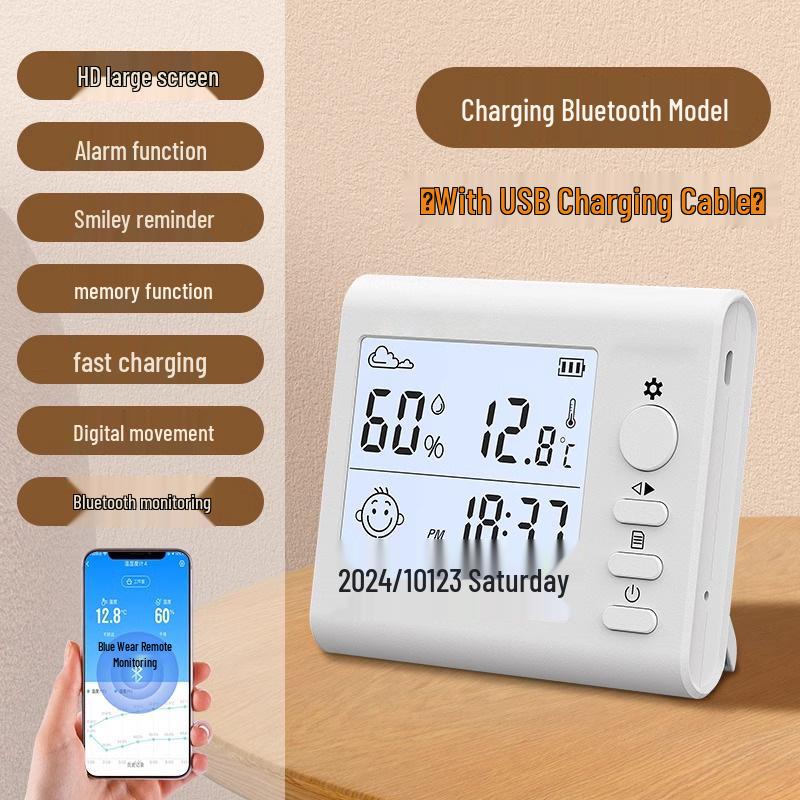 New Style HTC-1 Digital Indoor Thermometer and Hygrometer for Home Use