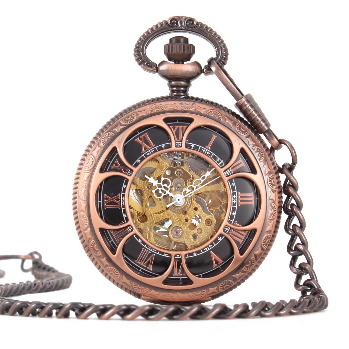 Mechanical Large Pocket Watch Flip Mechanical Automatic Watch Mechanical Pocket Watch