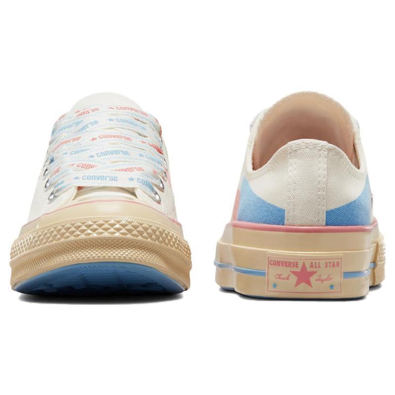 Converse Chuck 70 Plus Retro Egglet Vintage Low-Top Espadrilles Unisex Beige Blue