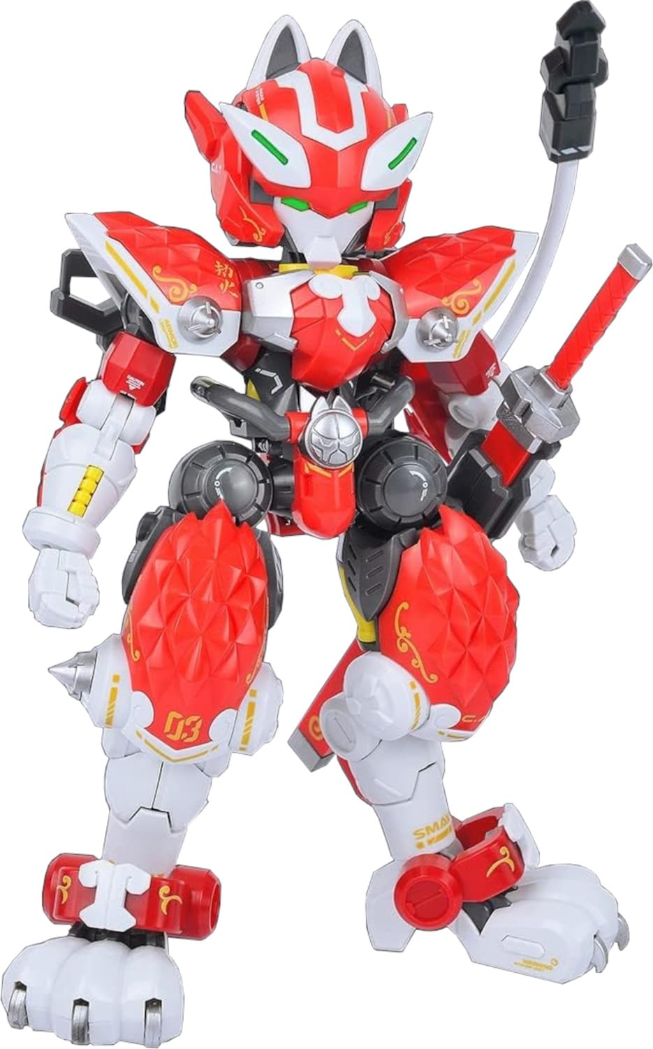 

PLATZ XIAOT Сверхмобильная броня Кот Ниндзя Штурмовой Полевой Командир Пламенное Платье Масштабная Пластиковая Модель XIA3SP C.A.T-03 Вер.-НЯРИКАМА- 1/60