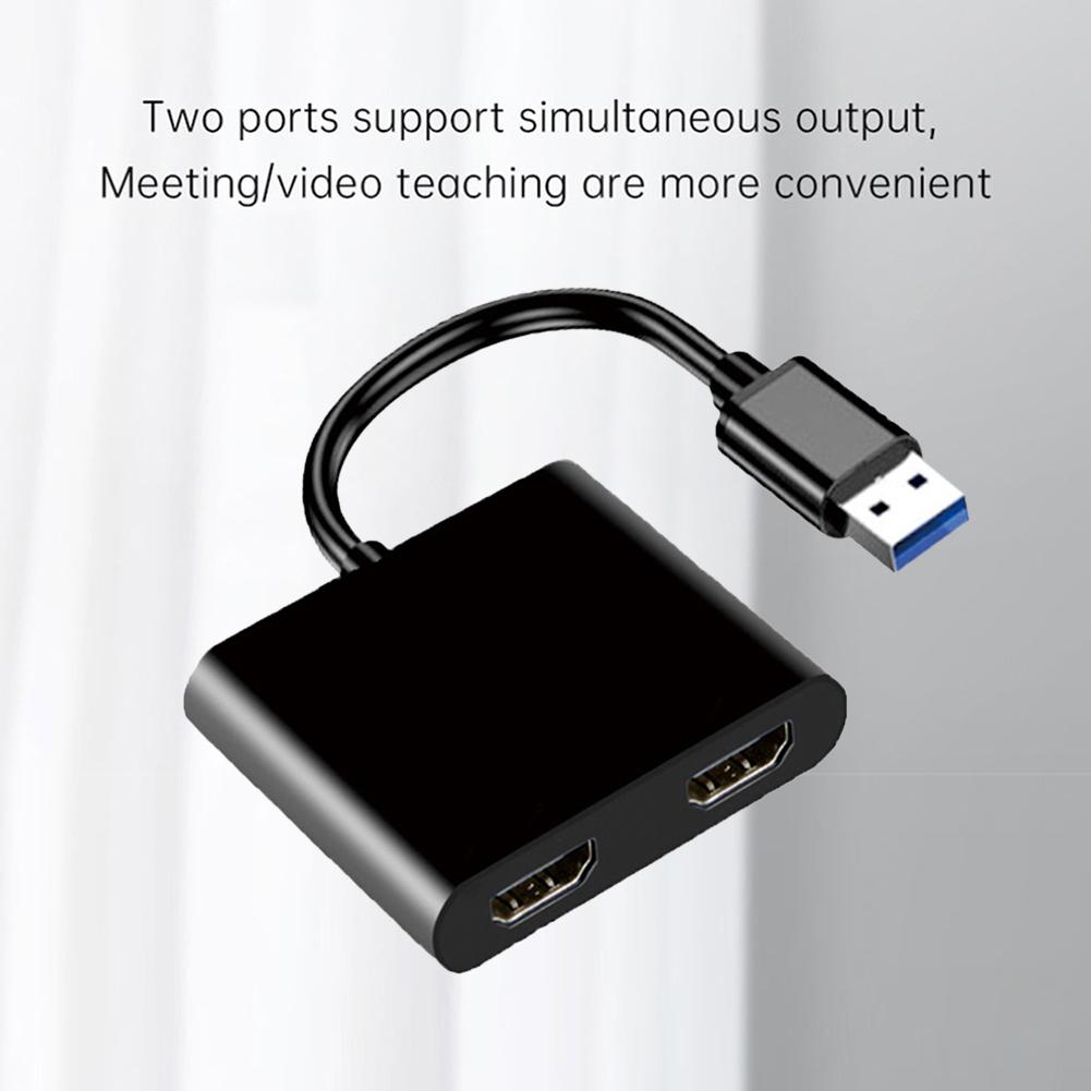 USB C To Dual HDMI-compatible HUB 4K HD Docking Station Dual Screen Type C Dock Station for Laptop PC Computer for Mobile Phone