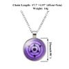 Naruto Time Gem Round Pendant Necklace Chic Mixed Material Fashion Piece