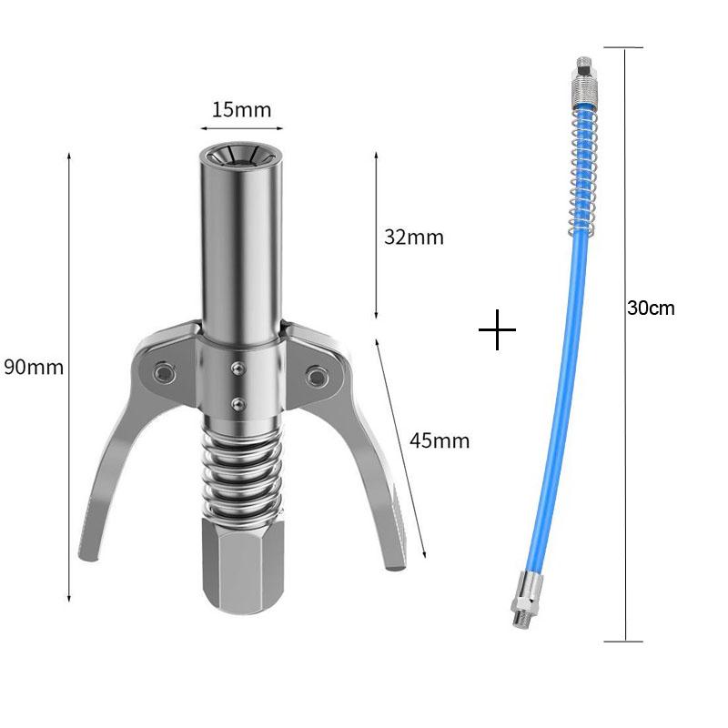 NPTI/8 10000PSI Fettkupplung Hochleistungs-Schnellverschlussöl Fettpressenkupplung Zwei Drücken Leicht zu drückende Fettpressenölpumpe