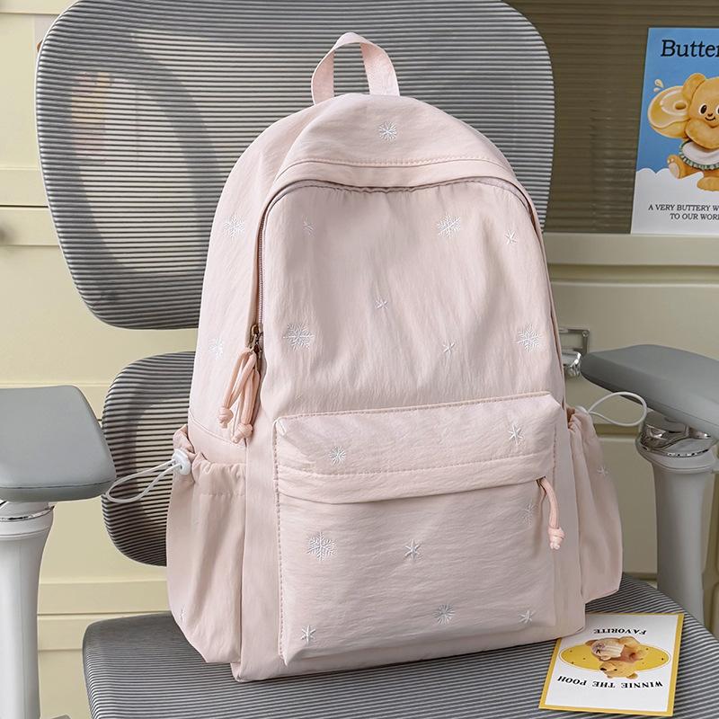 Schoolbag New Ins Wind Small Fresh White Bag Leisure Campus Primary School Students Light Simple Large Capacity Backpack