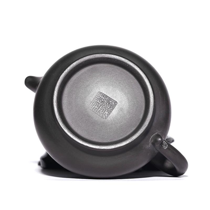220ml Original Ore Yellow Ručně vyráběná fialová hliněná čajová konvice, Panhu čajová konvice, Varná konvice, Kung Fu čajová sada
