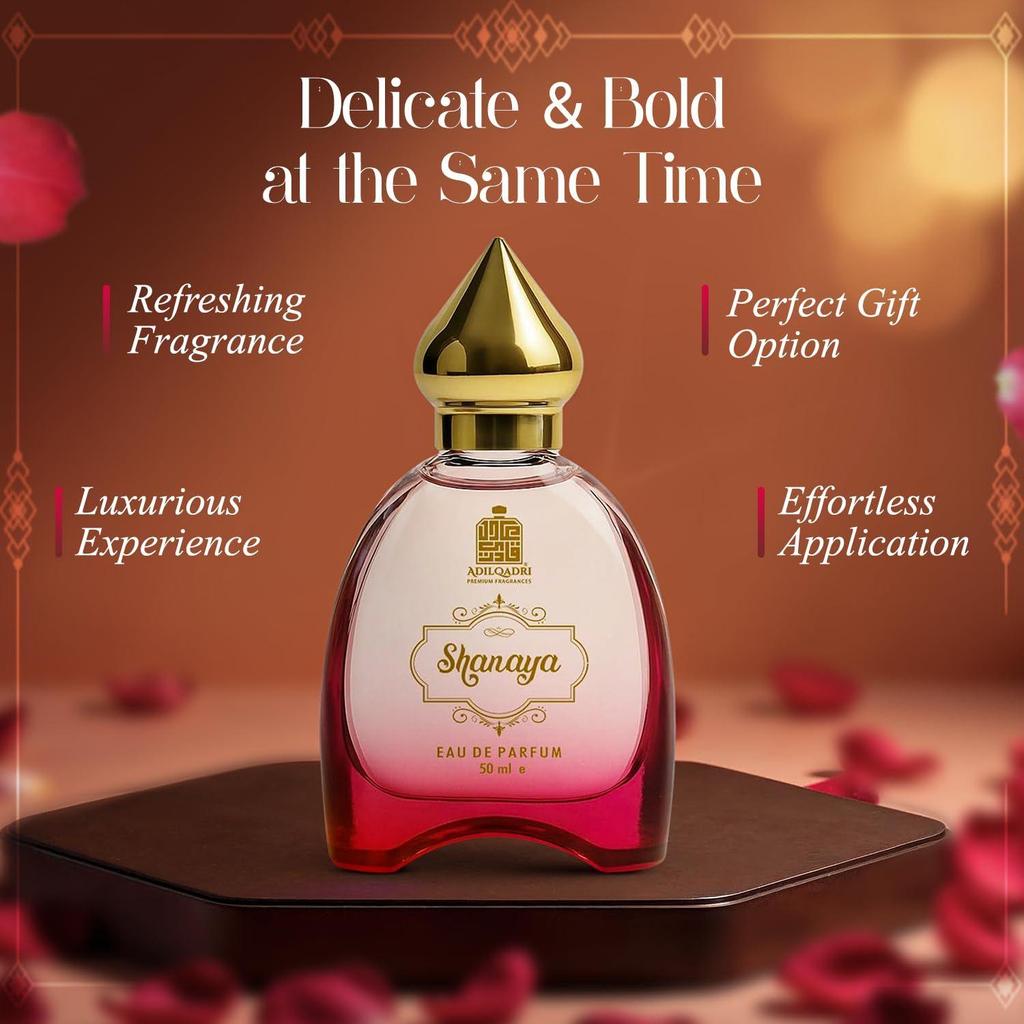Adilqadri Shanaya Parfum voor Mannen & Vrouwen | Arabische & Franse Blend | Langdurig Eau De Parfum met Chocolade-, Amber- & Houtachtige Noten |
