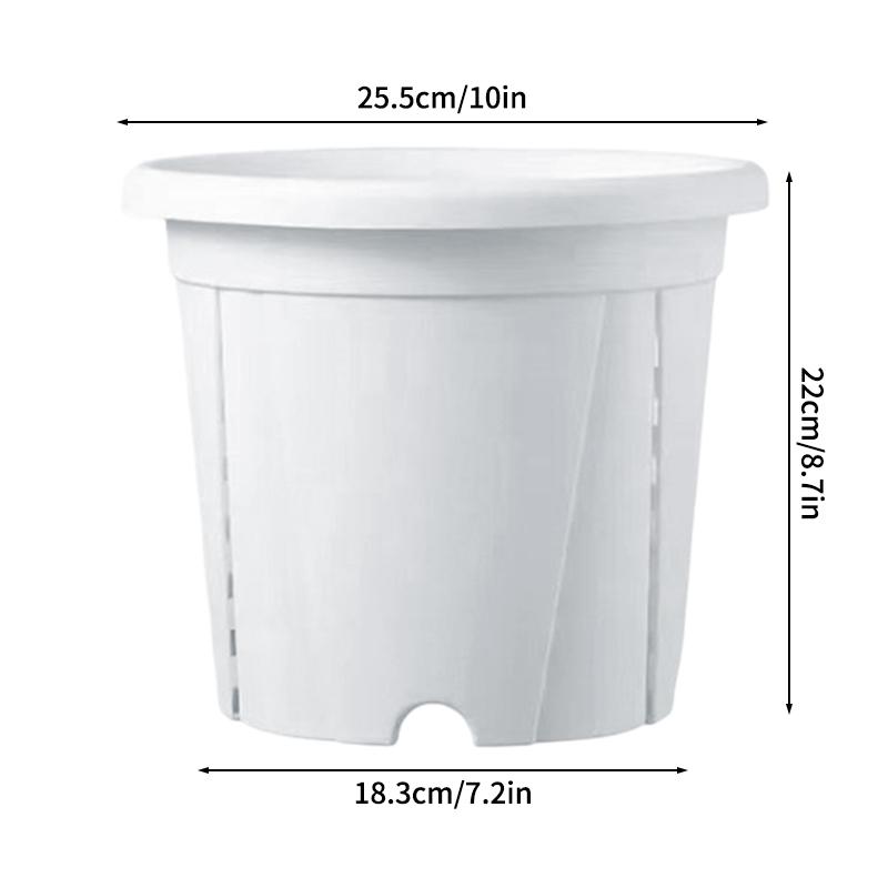 Plastic Green Plant Flower Pot Thickened Resin Gallon Pot Balcony Planting Flower Pot Root Control Breathable Seedling Planters