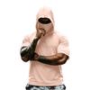 Men Hooded Short Sleeve T Shirt Lightweight Pullover Athletic Workout Top Quick Dry Raglan Tee for Sports Gym Running Training