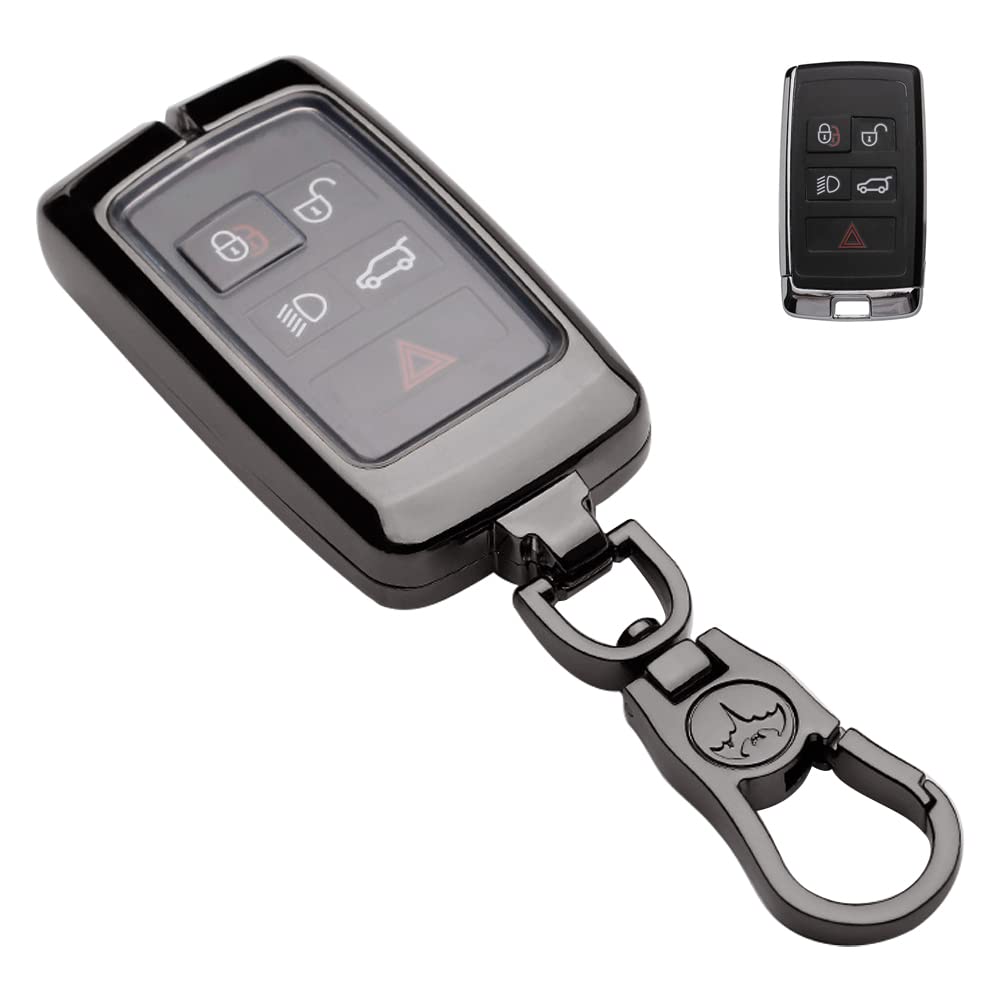 

LETINGFAR Чехол для ключа для смарт-ключа Land Rover, Чехол для ключа, Цинковый сплав, ТПУ RANGE-HJ-TPU-Y-27-B-BLACK