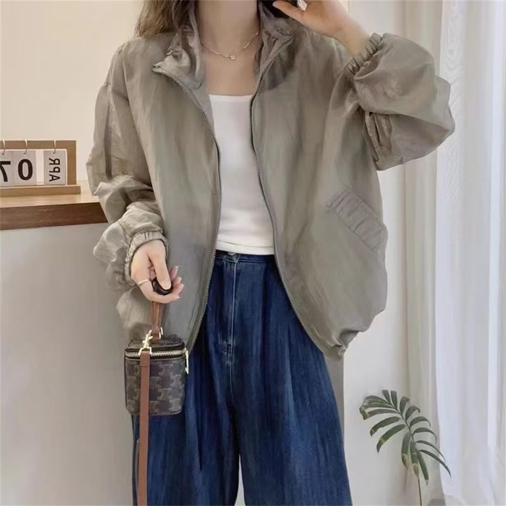 WURHUDC Sheer Lightweight UV Rash Sun Long Everyday Commuting Light Hoodie, Outerwear, Protection, See-Through Jacket, Thin, Spring, Summer, Autumn,