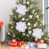 10 Pcs White Angel Mini Wings Christmas Tree Decoration Vintage Feather Wing for Xmas Holiday Party Decorations DIY Craft