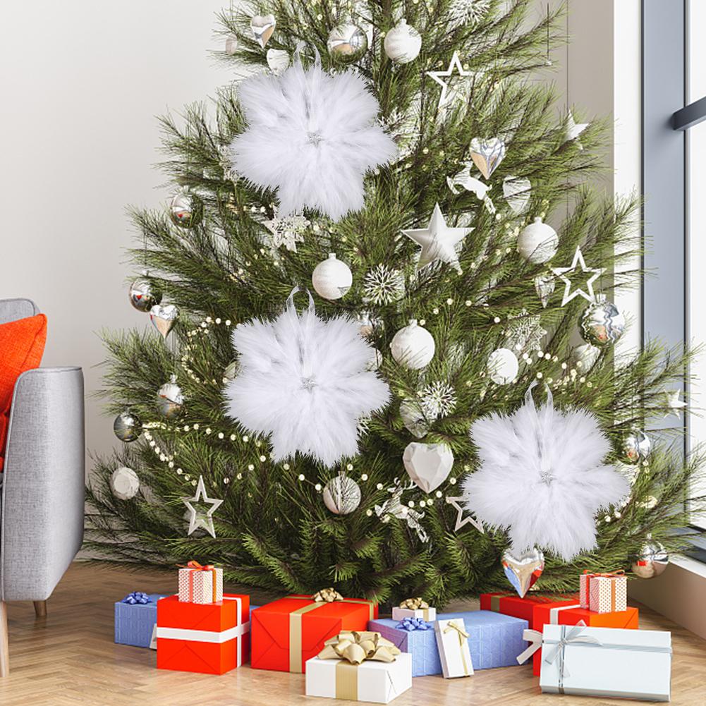 10 Pcs White Angel Mini Wings Christmas Tree Decoration Vintage Feather Wing for Xmas Holiday Party Decorations DIY Craft