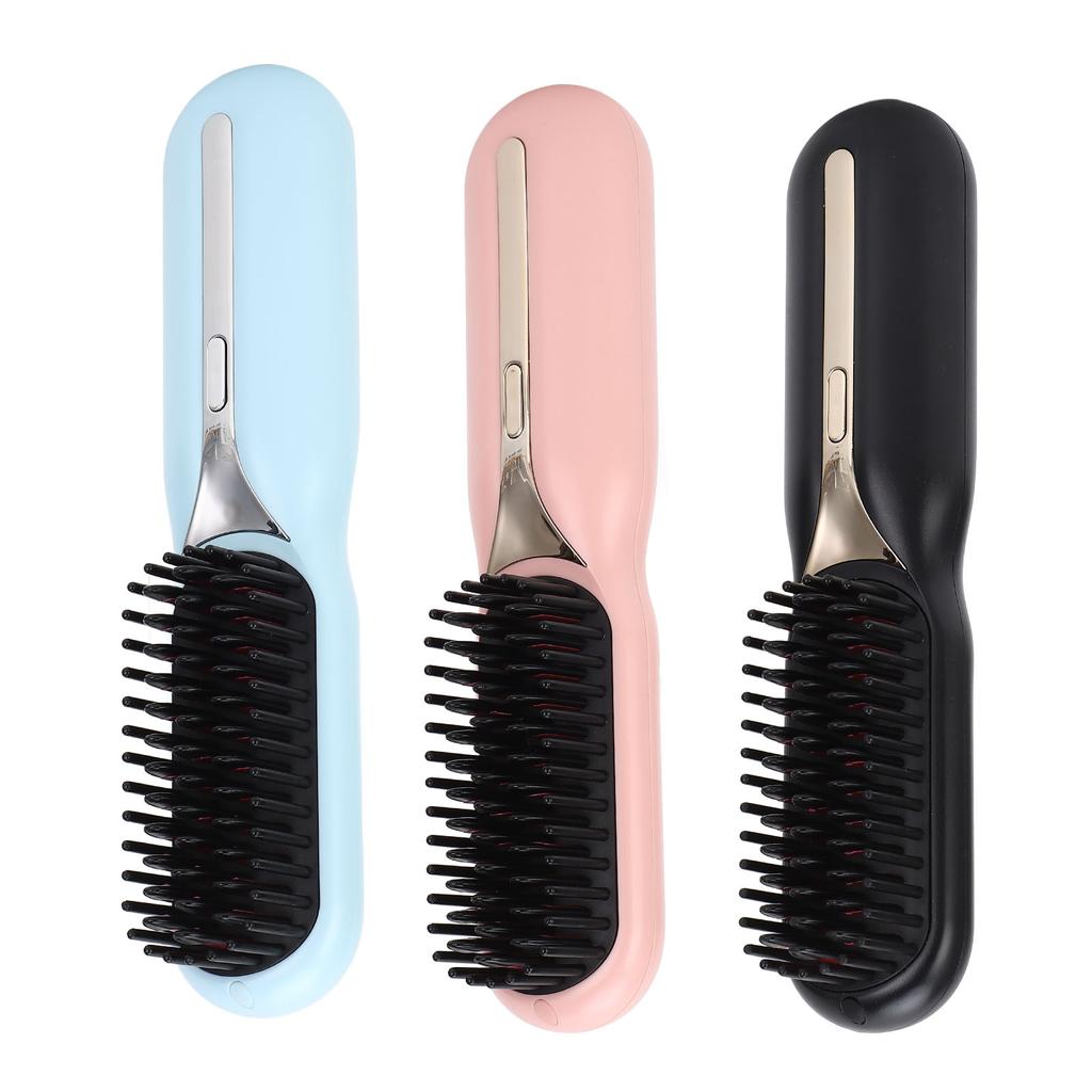 Hair Straightener Brush Negative Ion Curling Straightening Ion Dual Use Electric Hair Styling Comb F