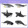 Marine Life Mini Whale Models Set With Realistic Design For Aquarium Decor And Educational Display