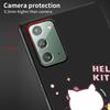 Cute Hello Kitty Case for Samsung Galaxy Note 20 Ultra 10 Plus 9 8 TPU Phone Cover Note 10 Lite Black Soft Shell Funda Capa