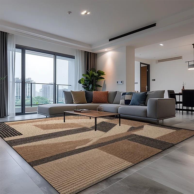 Modern New Geometric Carpet for Living Room Abstract Home Decoration Sofa Side Plush Rugs Kitchen Tables Non-slip Soft Floor Mat