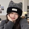 Warm Cat Ear Hat Ear Protection Winter Cap Fashion Knitted Beanie Women