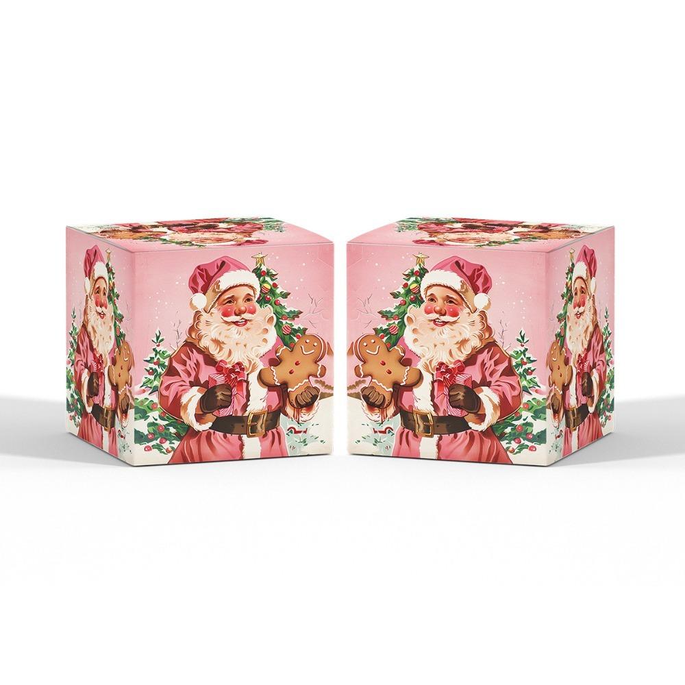 6pcs/set Christmas Candy Box 7x7x7cm Wrapping Boxes New Storage Box  Home Decor