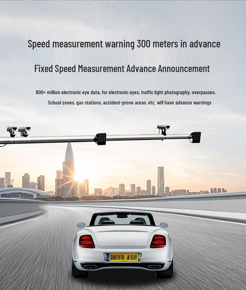 Multifunctional Car HUD with GPS, OBD Speed Display & Voice Alerts