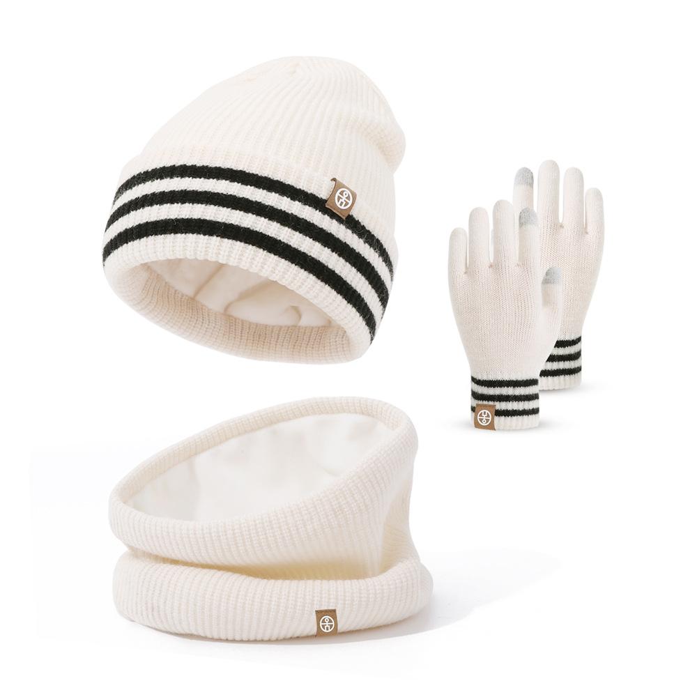 Зимний детский набор из трех предметов: шапка, перчатки, шарф; теплый детский комплект для малышей и детей среднего возраста; детская шапка, детские перчатки, женский