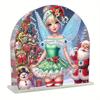 Christmas Acrylic Napkin Holder Diamond Painting Kit DIY 5D Diamond Art Painting Towel Holder Kit Christmas Decorations