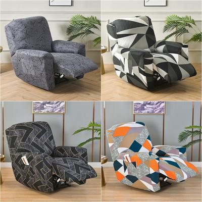 4 Stück Blumen-Recliner-Sofabezug für Wohnzimmer, elastischer Liegestuhlbezug, Lazy Boy Relax-Sessel-Schutz-Schonbezüge