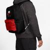 Nike Heritage Polyester Backpack Regular Unisex Black Red CW9265-011