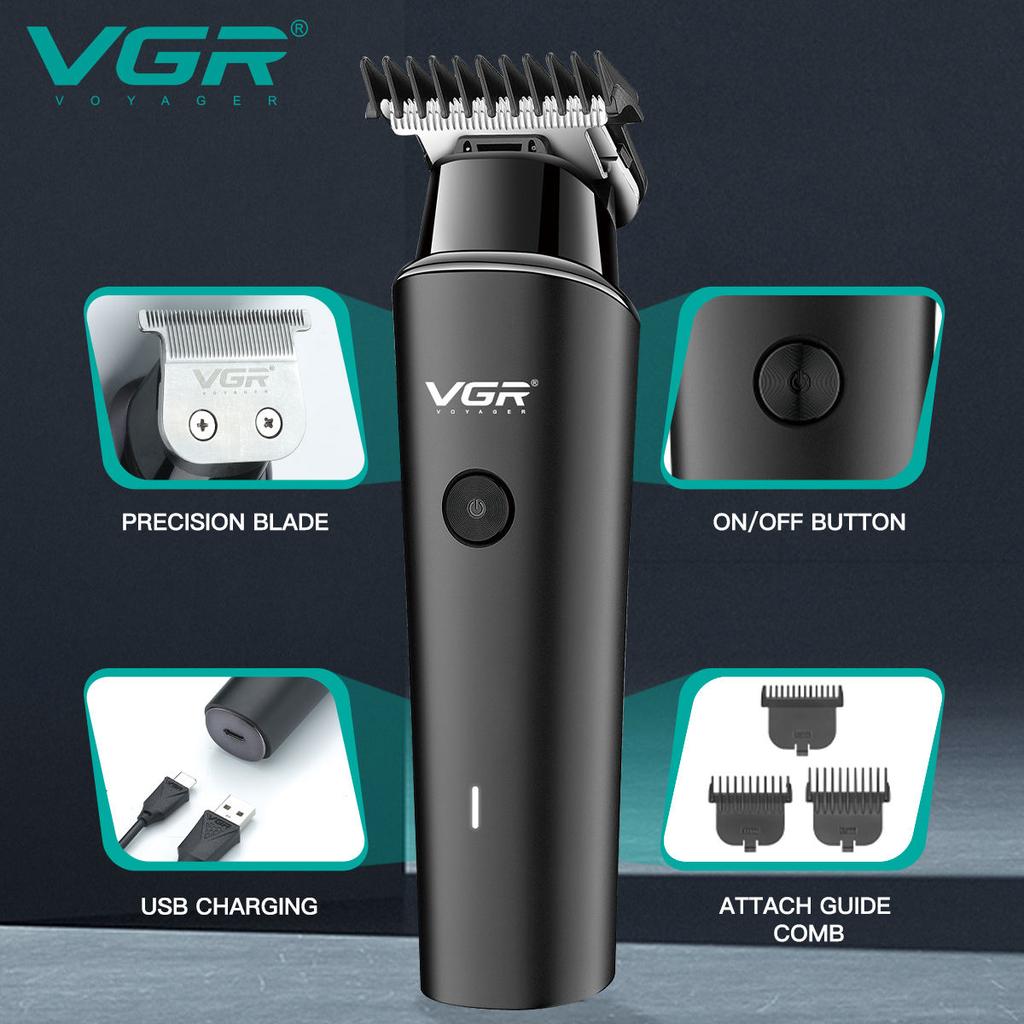 VGR V-933 Hair Clipper Rechargeable Hair Trimmer Electric Beard Shaver Wireless Barber Haircut Oil Head Clipper Oil Head Clipper for Men Home Haircut