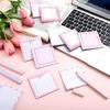 Bow Memo Pads Cute Strong Adhesive Page Markers Colorful Self-Stick Notes