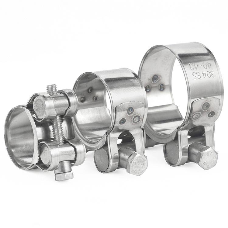 European 304 Stainless Steel Hose Clamp for Water and Oil Pipes