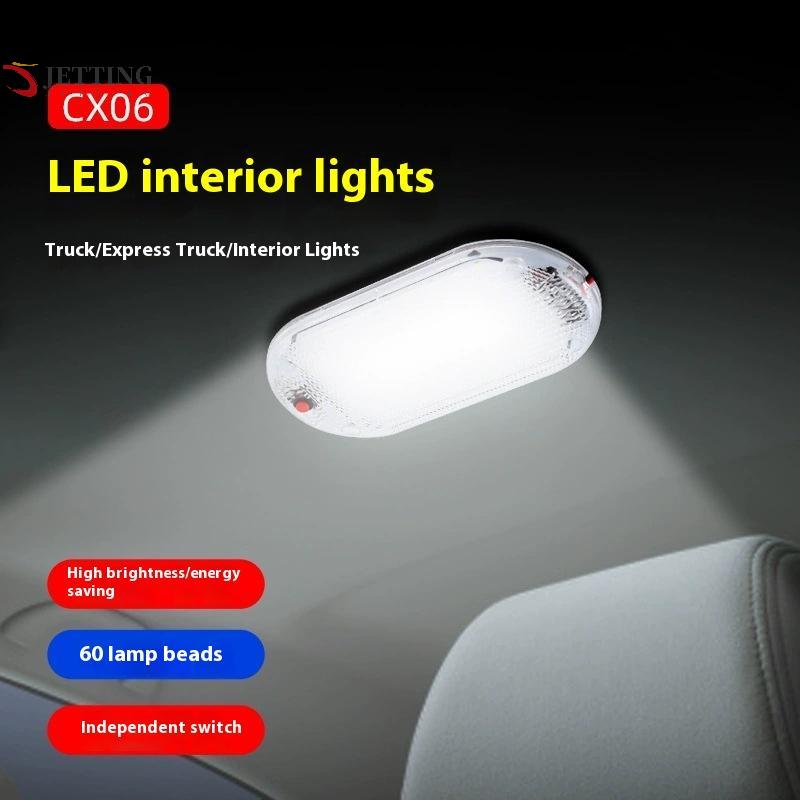 1Pcs Car Ceiling Indoor Interior Lamp For Motorhomes Led Bars 12v-85v Led Car Universal Roof Bars Car Reading Light Trunk Light