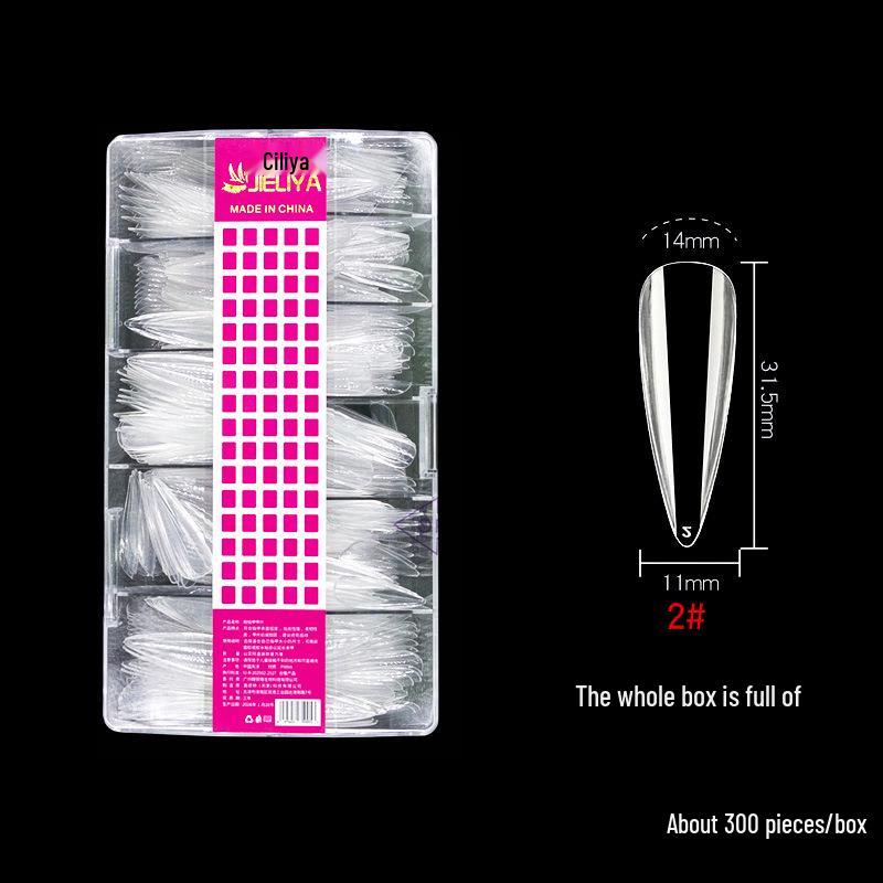 European & American Frosted Nail Tips - Trapezoidal, Ballet, Teardrop Shapes, No Polish Needed, Crease-Free, Dual-Use Patches