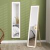 Full Length Mirror, with Adjustable Outer Light, Oak
