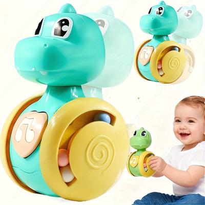 Tumbler Children's  Early Education Toys Baby Soothing and Coaxing Babies Cartoon Modeling Cute Little Dinosaurs
