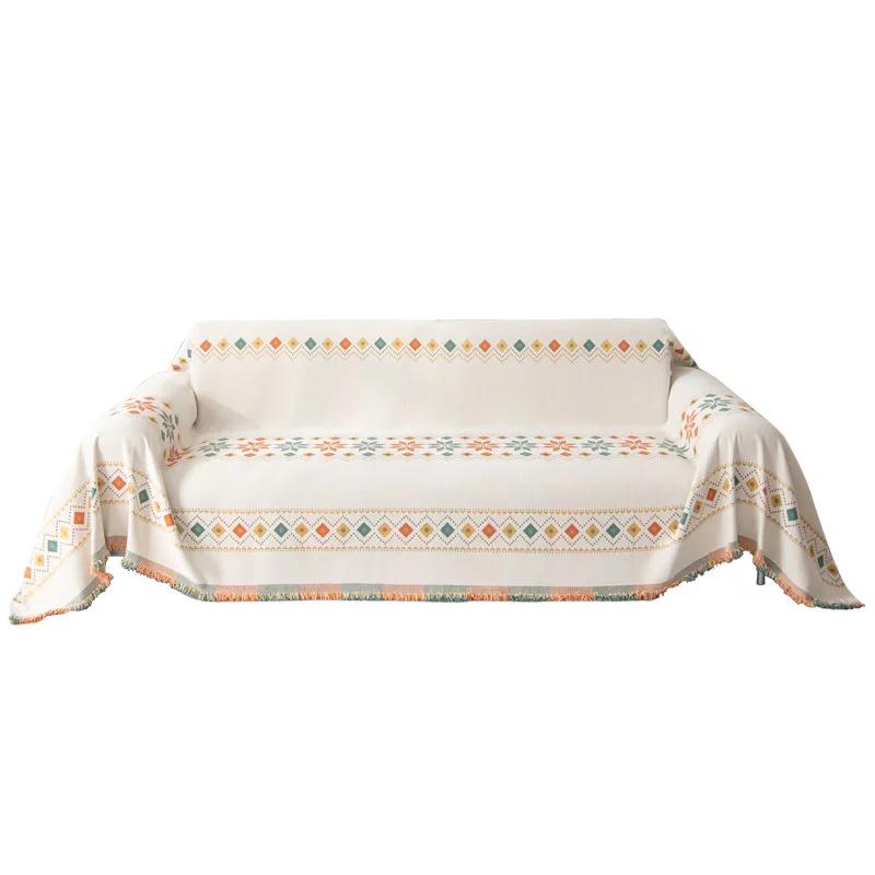 All Seasons Universal Jacquard Anti-cat Scratch Sofa Cover Towel Air Conditioning Knitted Blanket Posey Blanket Sofa Towel