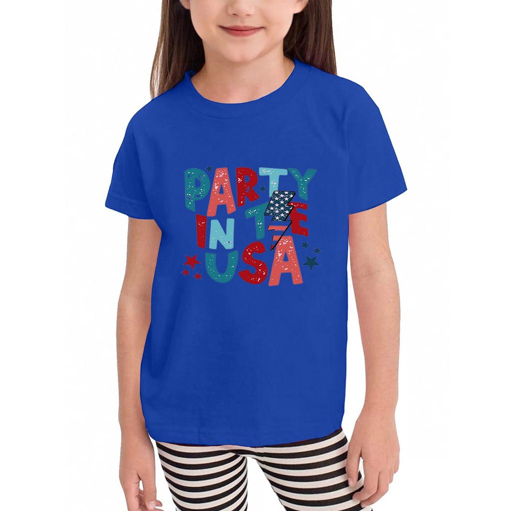 Kleinkind Mädchen Jungen T-Shirts Kinder Top Jungen und Mädchen Bedrucktes Kurzarm T-Shirt