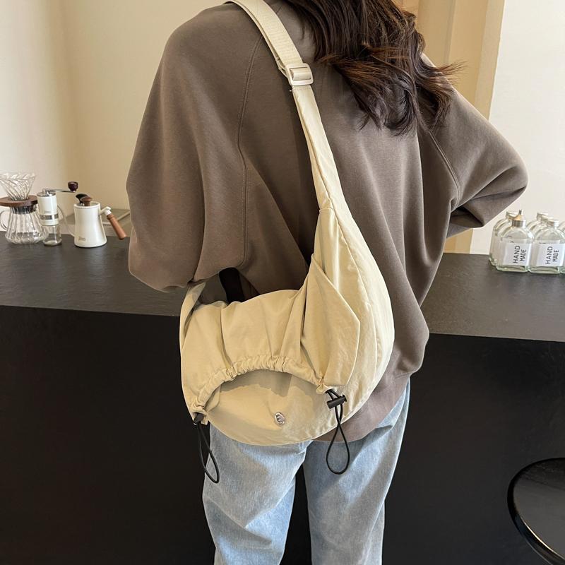 Hobo Bag für Damen, einfarbig, Umhängetasche, Schultertasche, Unterarmtasche