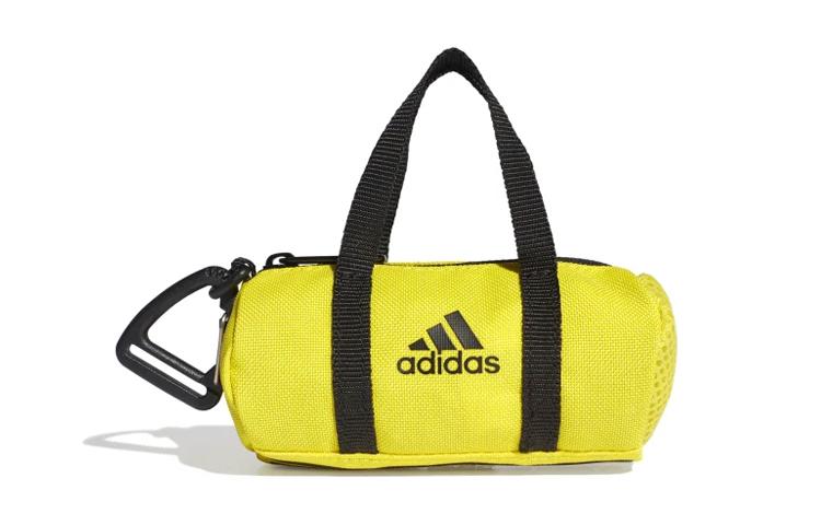 

Adidas Zip Closure Polyester Key Pouch Coin Purse Mini Unisex Neon Yellow FQ5260 Mini