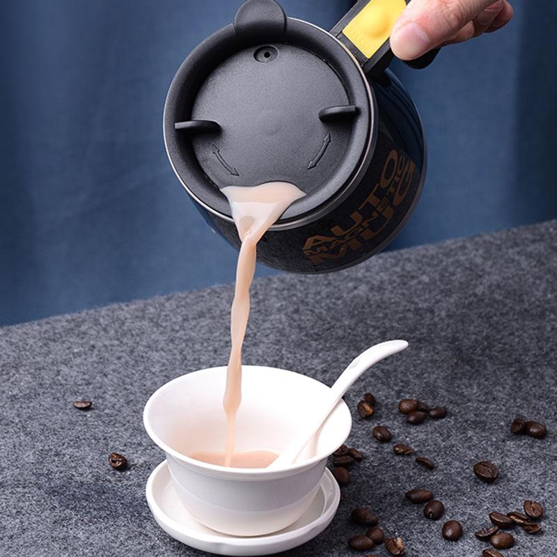 Tragbarer Automatischer Selbstrührender Magnetbecher Kreativer Edelstahl Kaffee Milch Mischbecher Mixer Smart Mixer Thermobecher