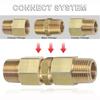Male Thread Brass Nipples Hex Design NPT Male Nipples Fittings Hex Nipple Connectors