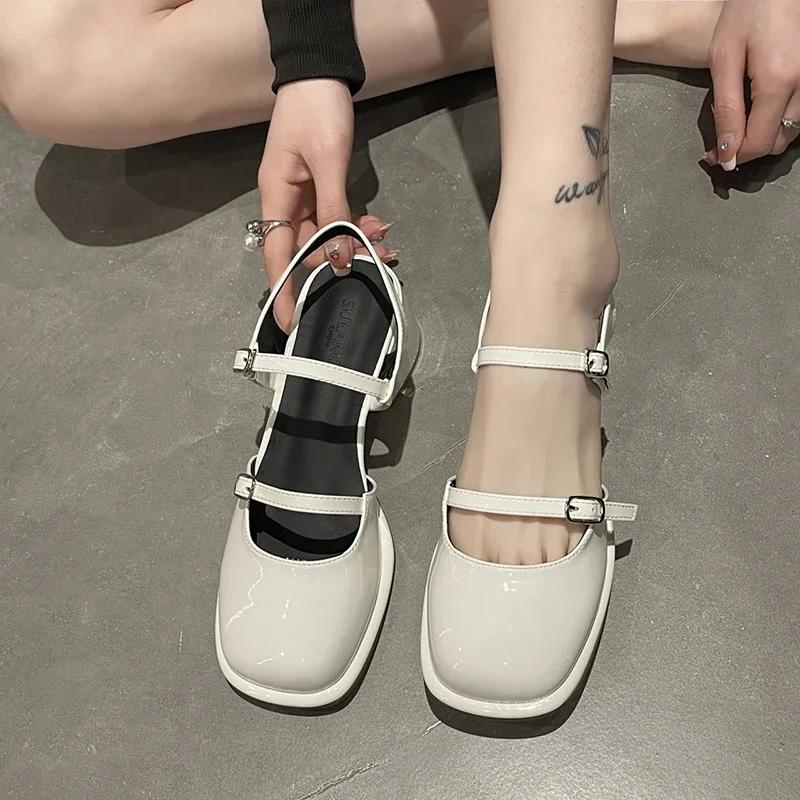 Fashion 2025 Ladies  zeppa da donna elegante nero bianco e scarpe da donna in gomma alla caviglia per donna stivali scarpa alla caviglia