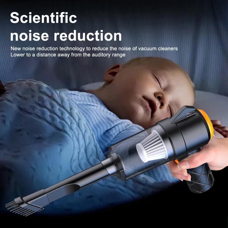 Odkurzacz do czyszczenia samochodu, mini, ładowany, wielofunkcyjny, dmuchawa, ssanie, samochód z ręcznym wewnątrz, mały samochód