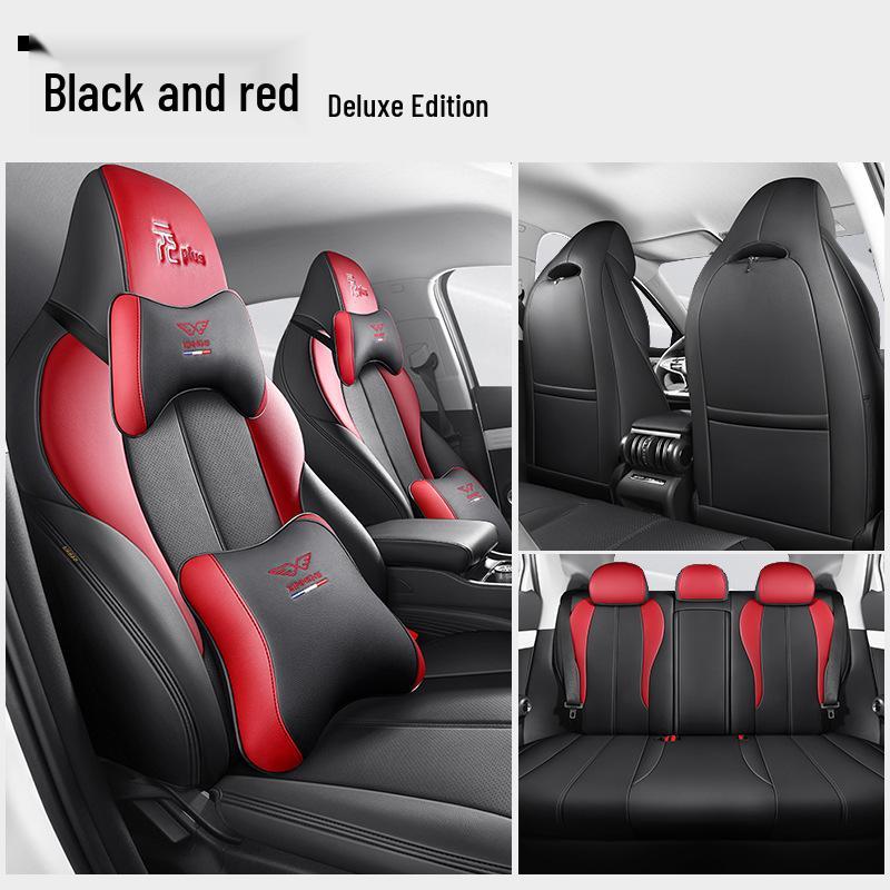 BYD Yuan Plus All-Season Leather Car Seat Covers, Full Wrap for Five Seats