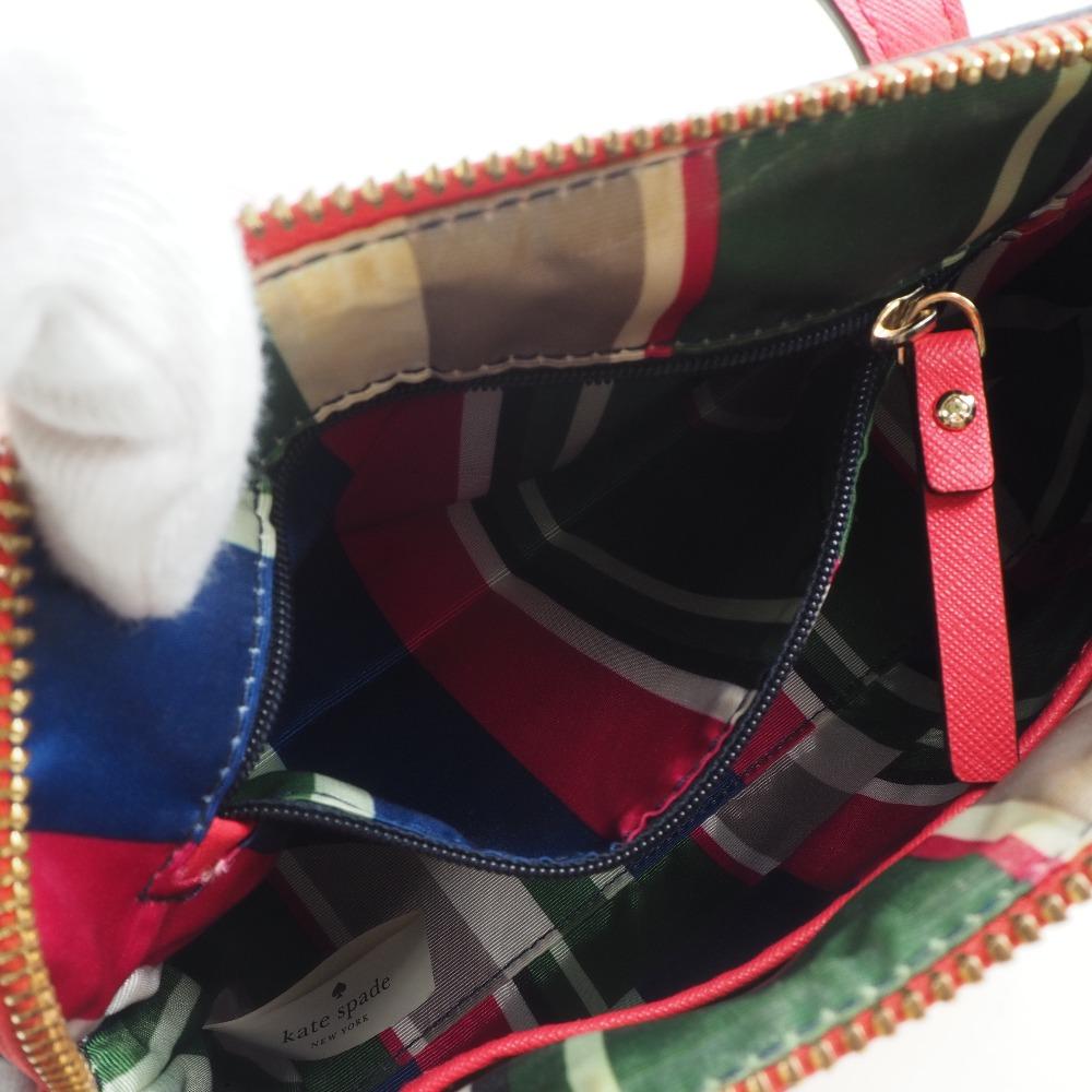 Kate Spade CEDAR STREET STRAW SMALL MAISE Shoulder Bag 2wayShoulder Red/beige leather Women Used