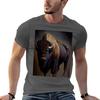 American Bison Oil Paint Tshirt T Shirts For Unisex Slim Fit T Shirts For Unisex Pack Cotton Unisex T Shirts Cotton Tshirt