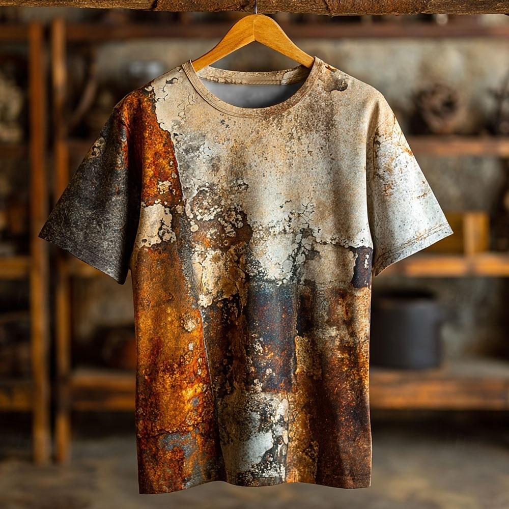 Summer Rust Graphic Men's T-Shirts 3D Print Women Short Sleeve T Shirt Plus Size Tees Harajuku Y2k Tops Men Clothing